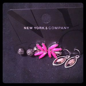 New York & Company Set of 3 Earrings
